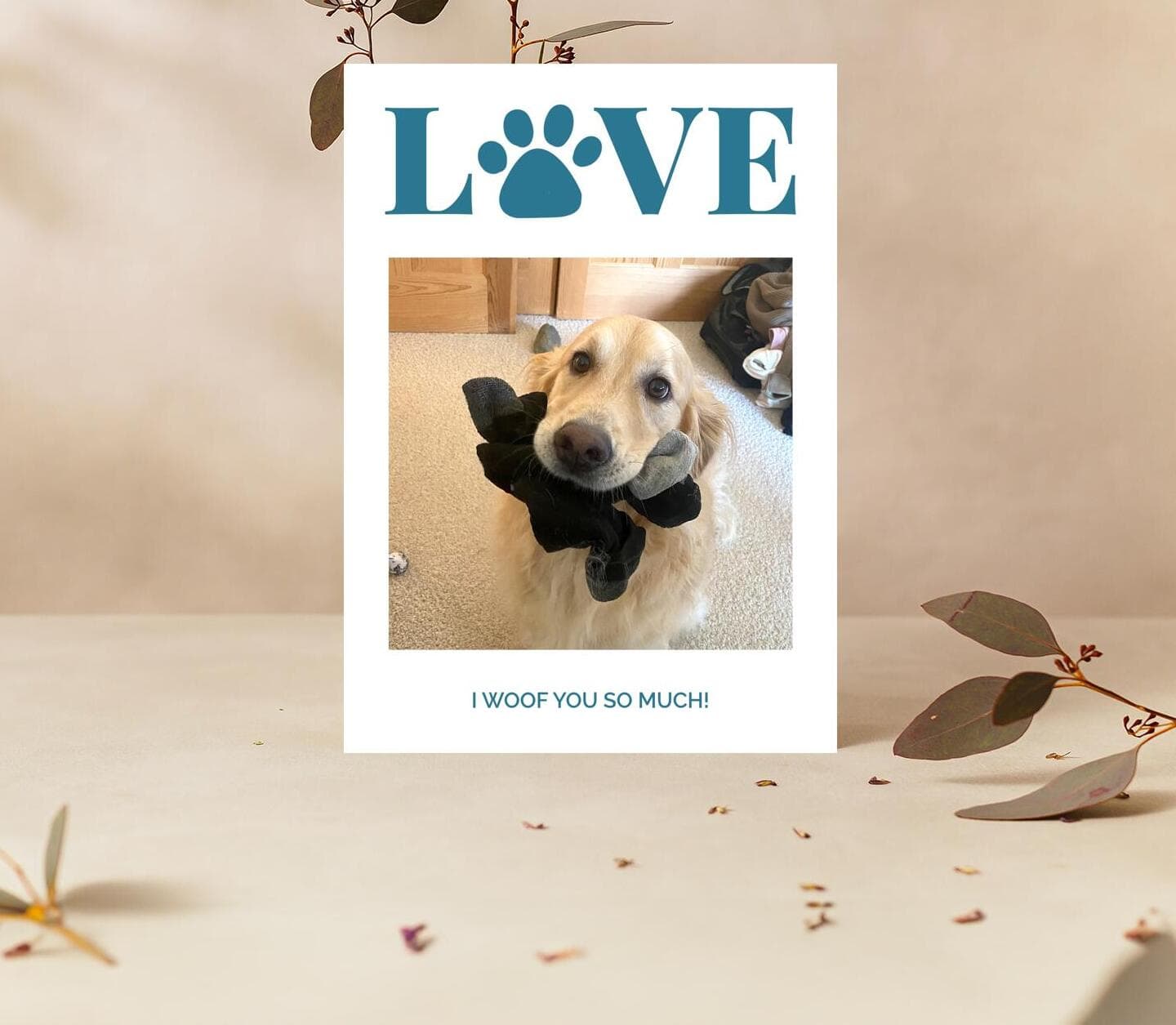 Love Dad Dog Card