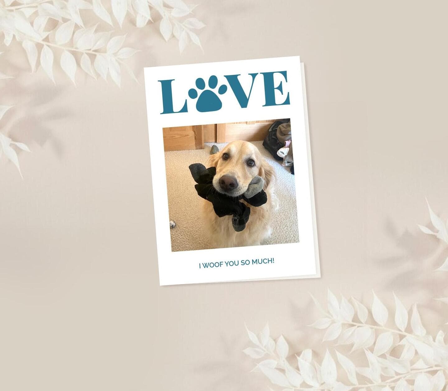 Love Dad Dog Card