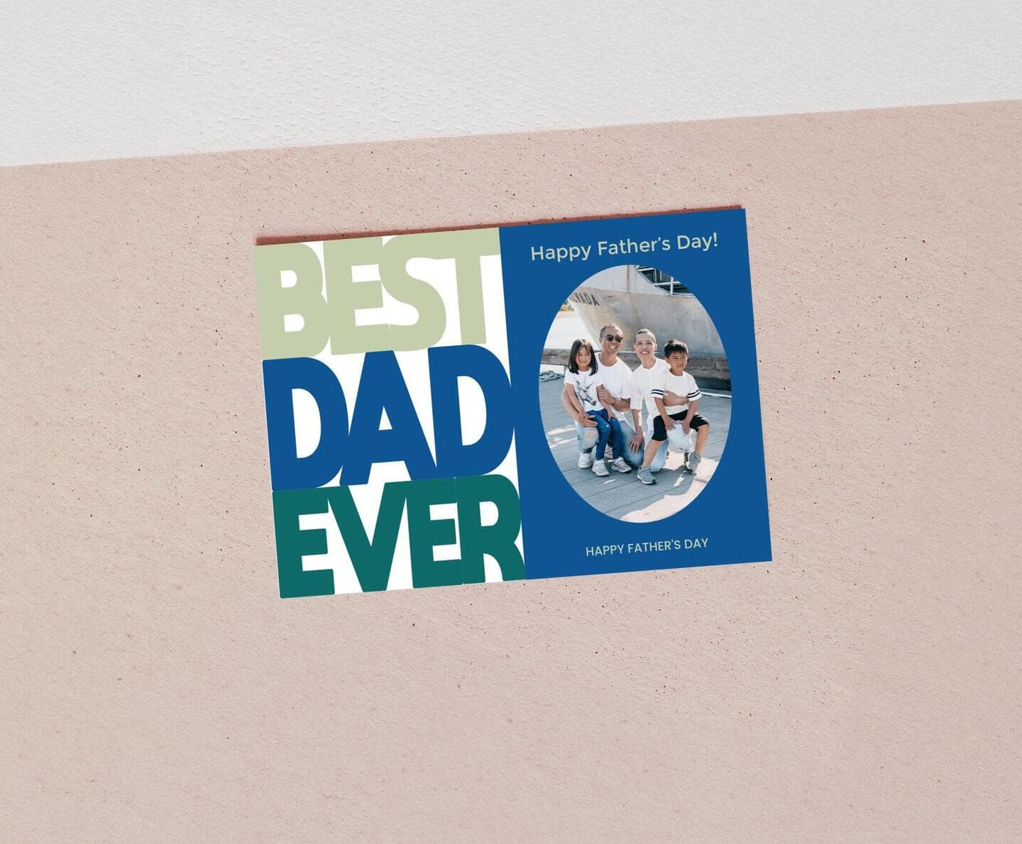 Big Best Dad Card