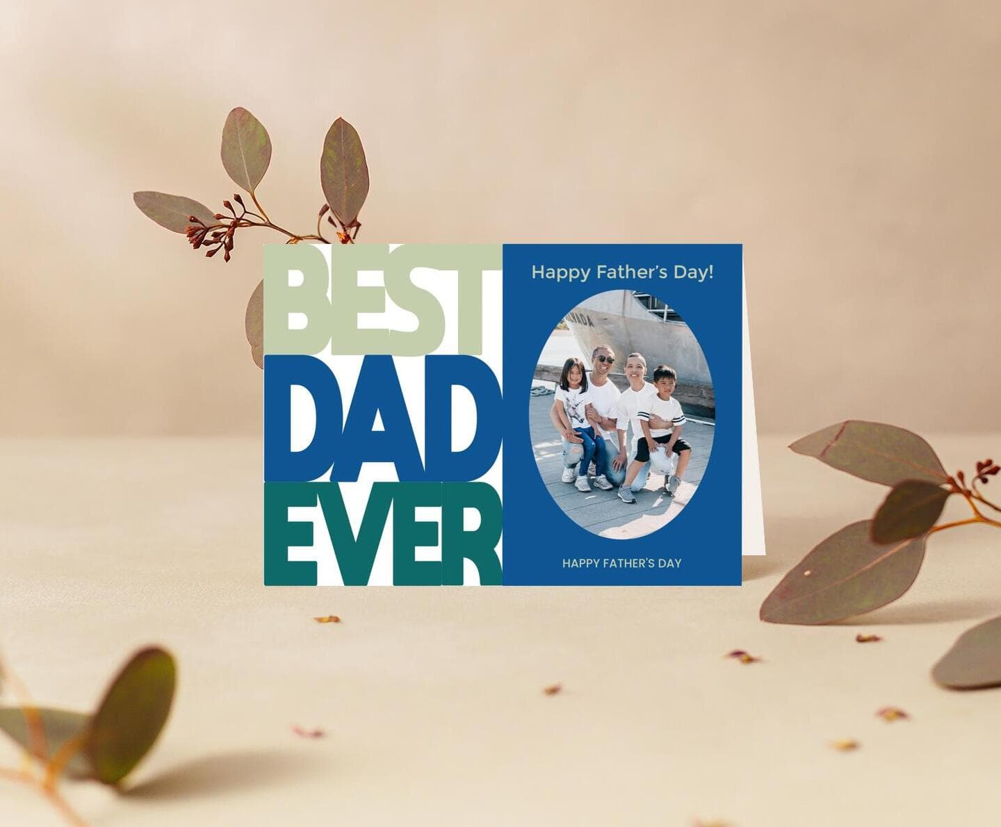 Big Best Dad Card
