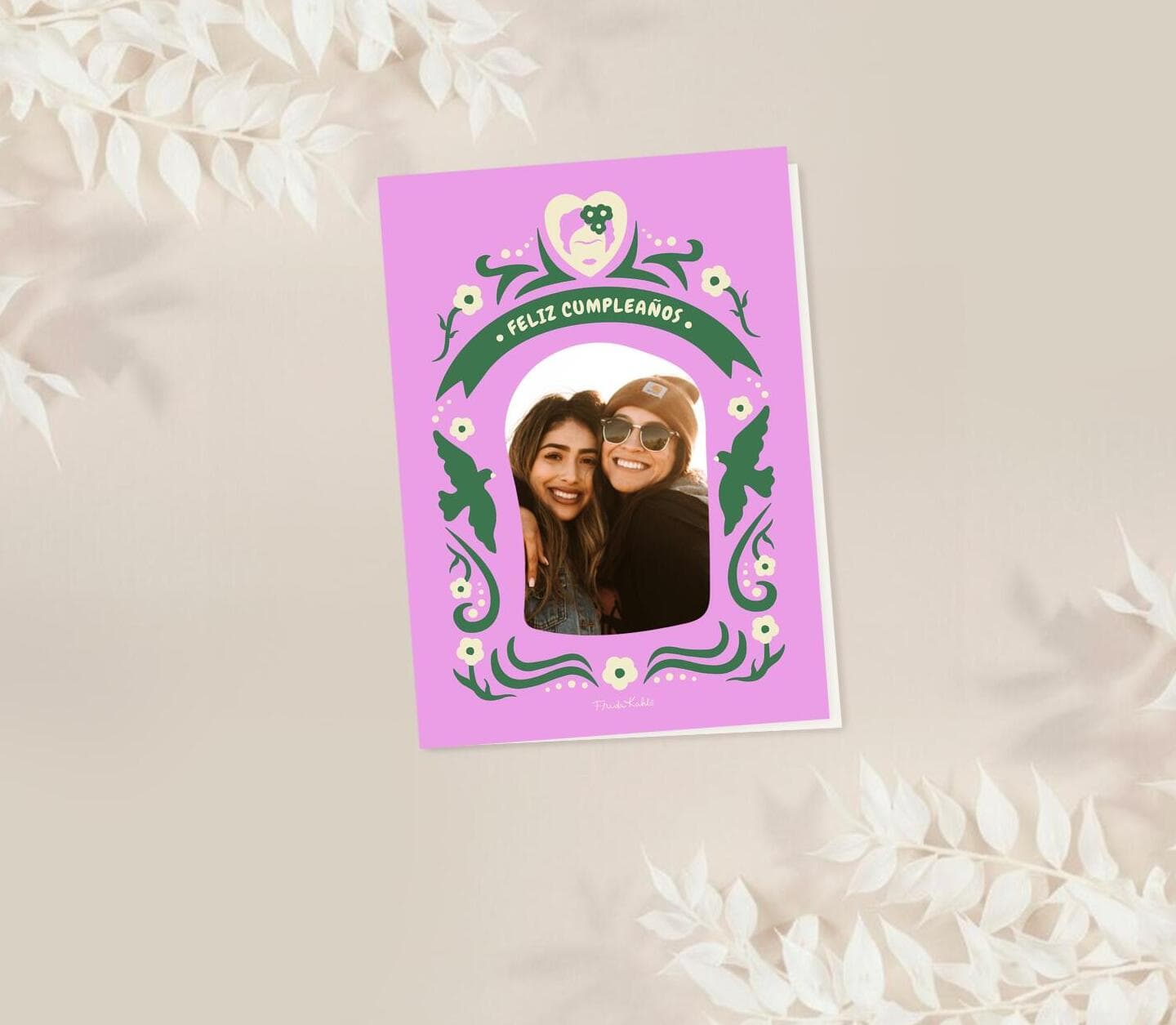 Frida Kahlo™ Pink Ornaments Card