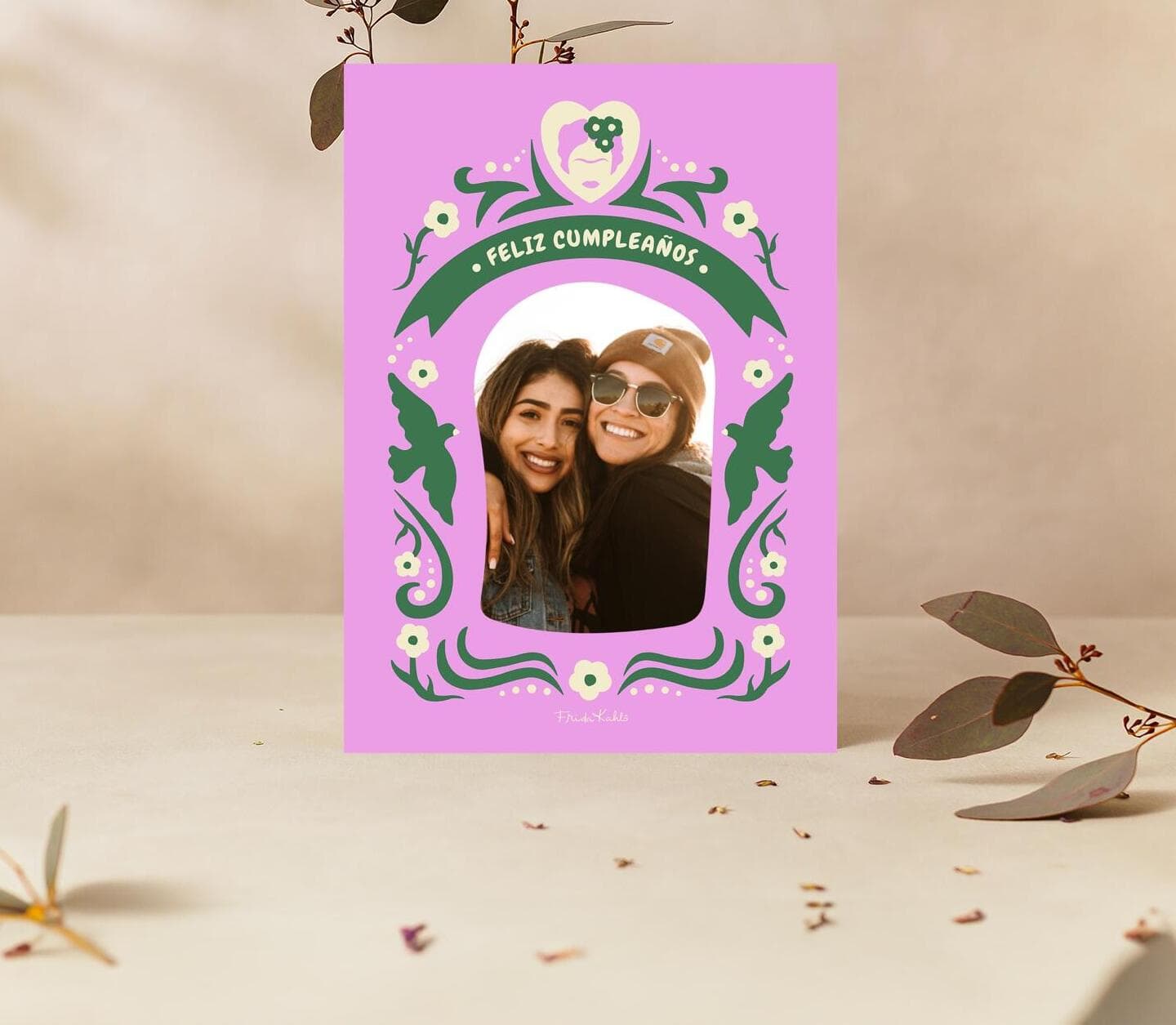 Frida Kahlo™ Pink Ornaments Card