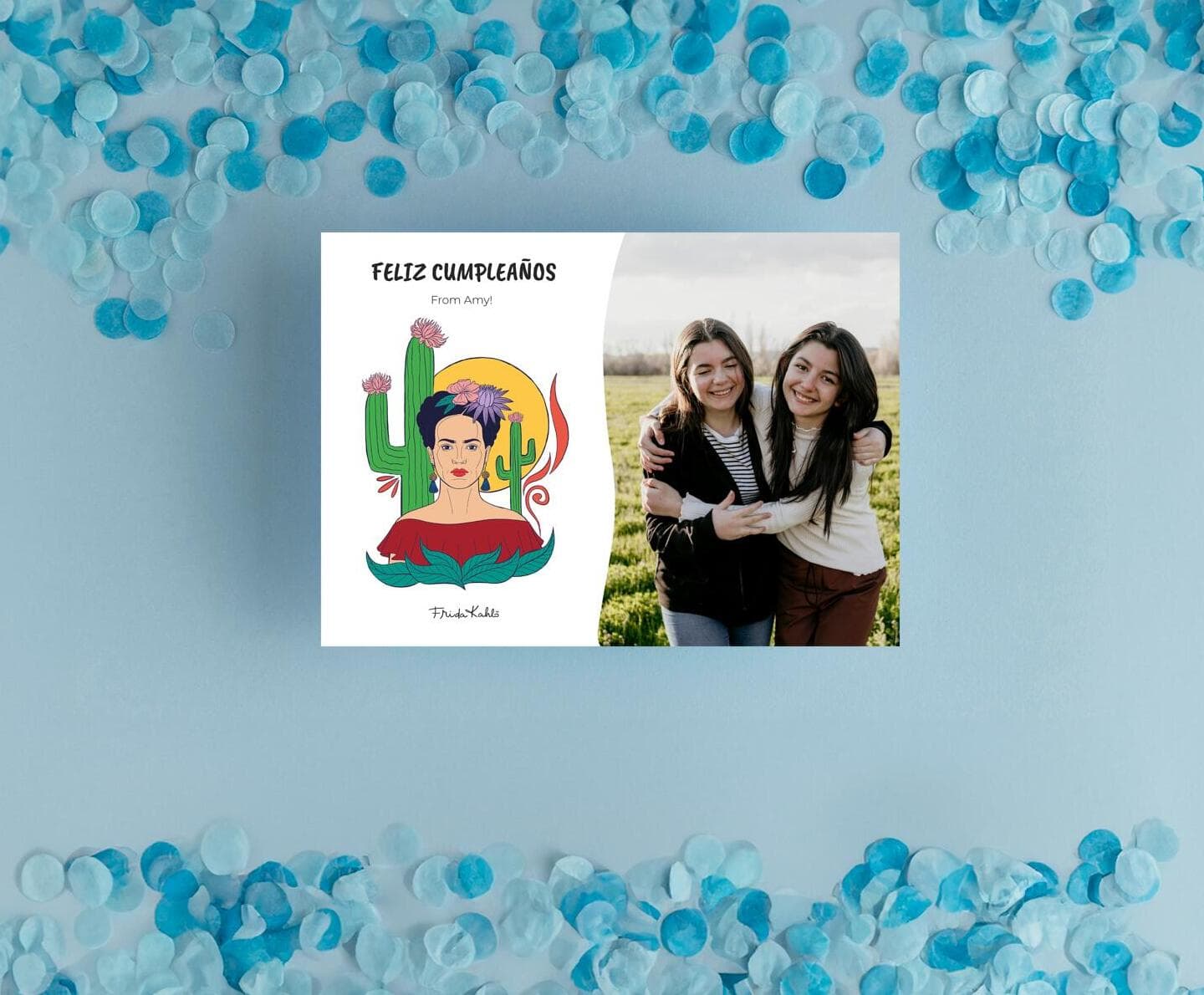 Frida Kahlo™ Cactus Photo Card