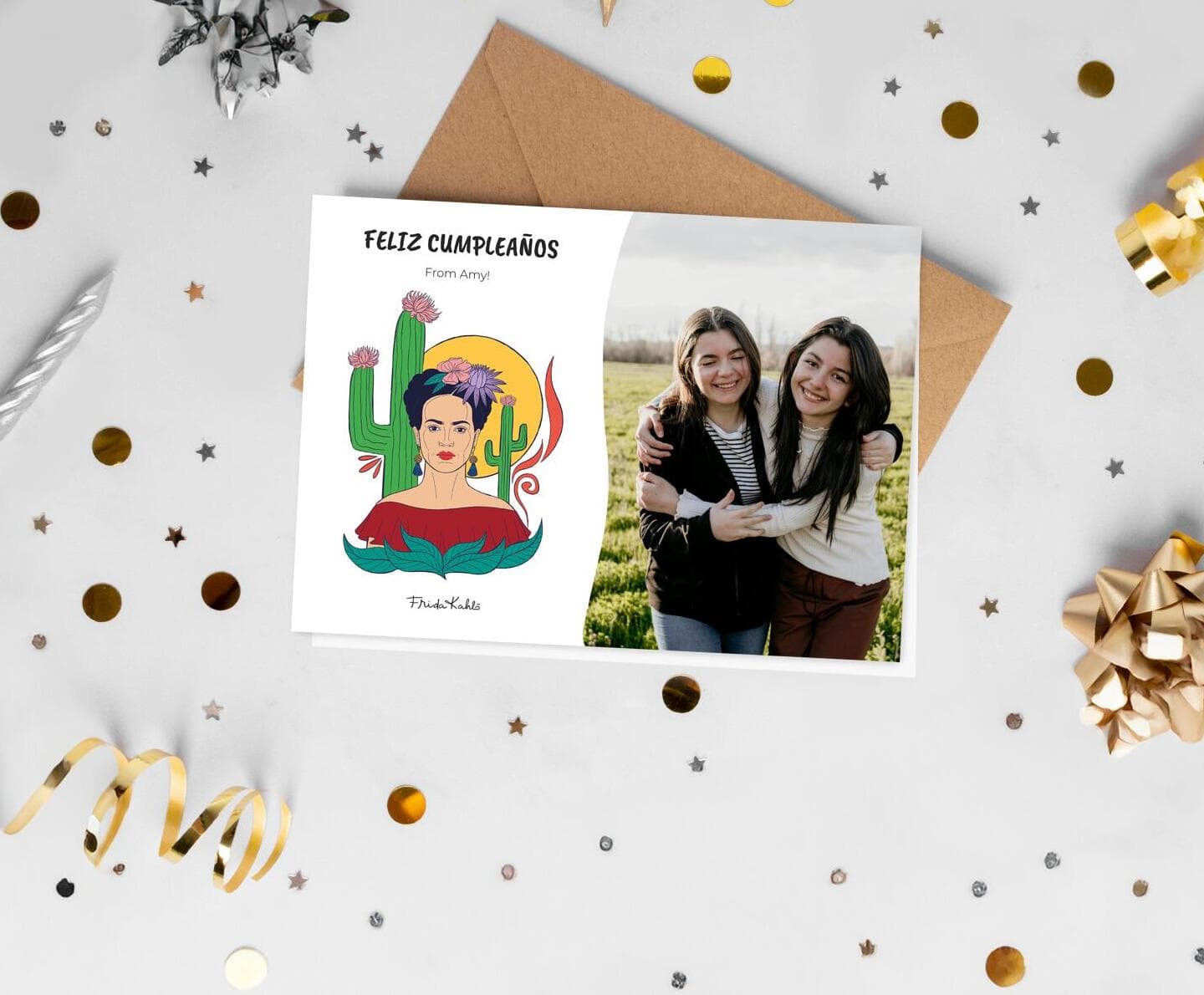 Frida Kahlo™ Cactus Photo Card