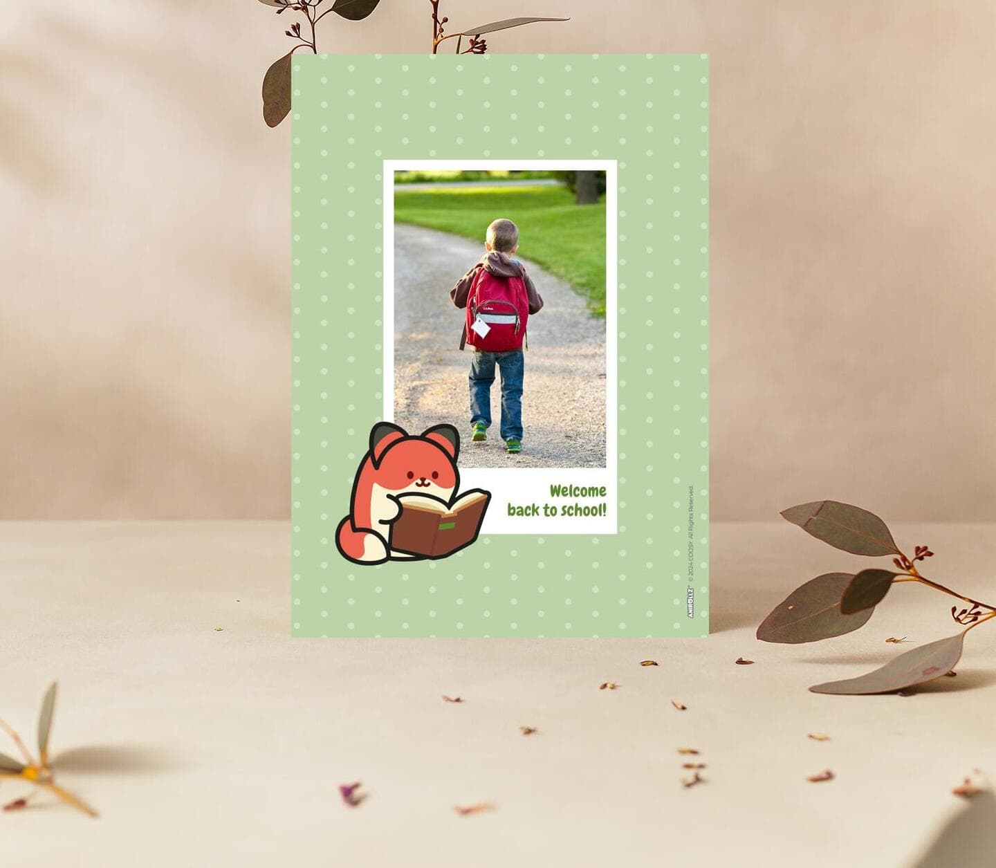 Anirollz® Green Dots School Card