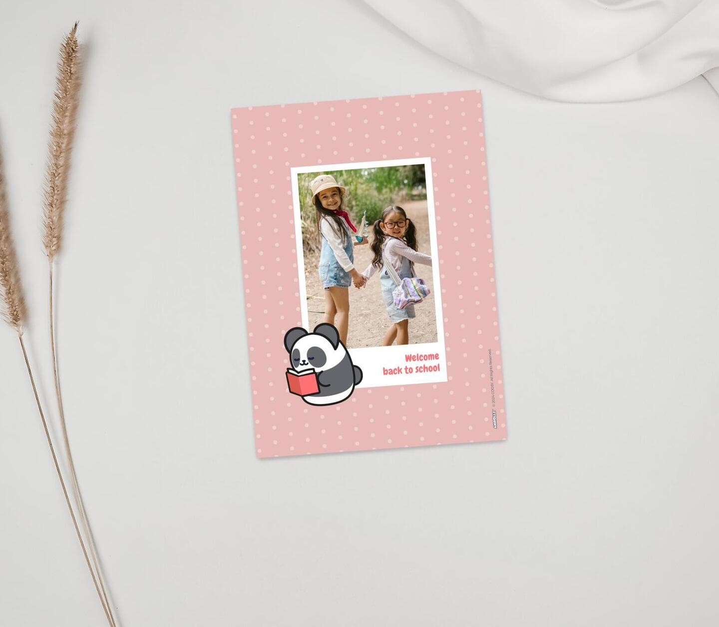 Anirollz® Pink Dots School Card