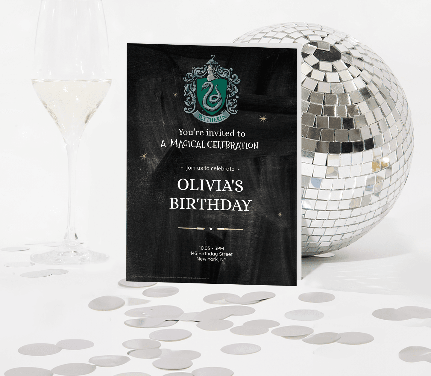 Harry Potter™ Birthday Slytherin Card