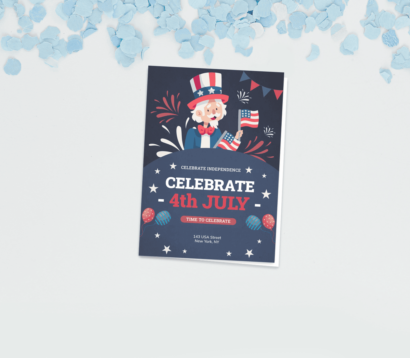 USA Invitation Card
