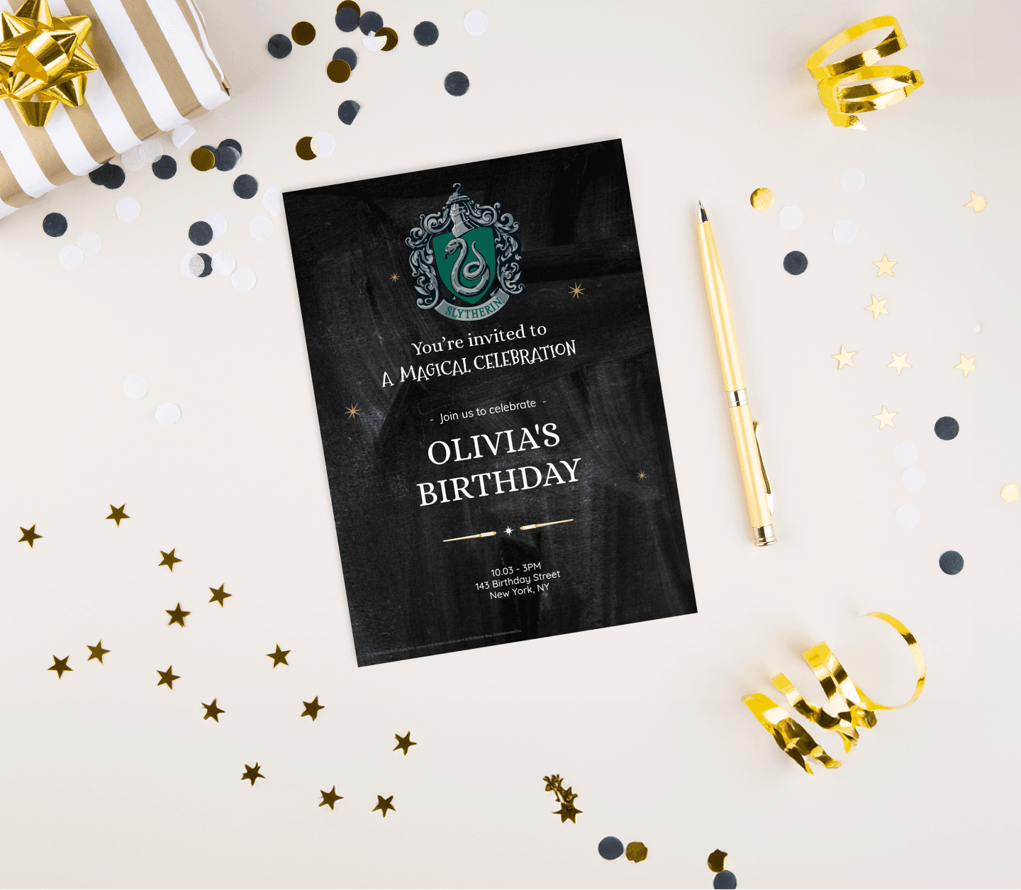 Harry Potter™ Birthday Slytherin Card