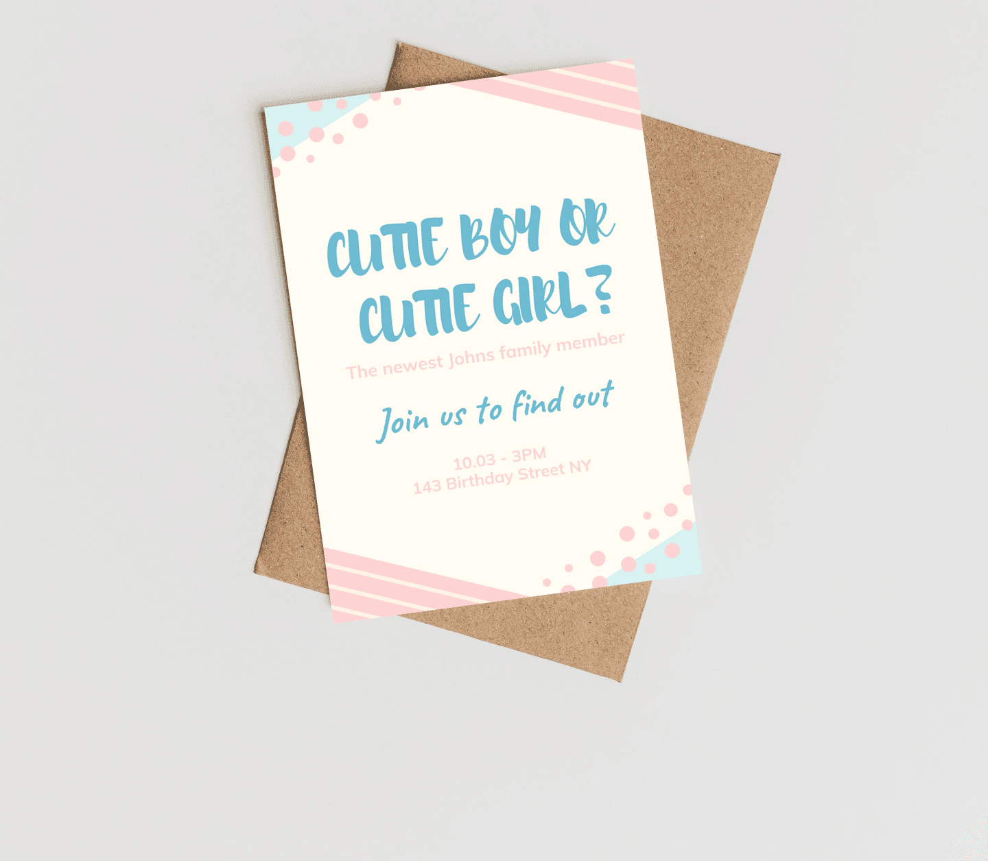 Cute Boy or Girl Card