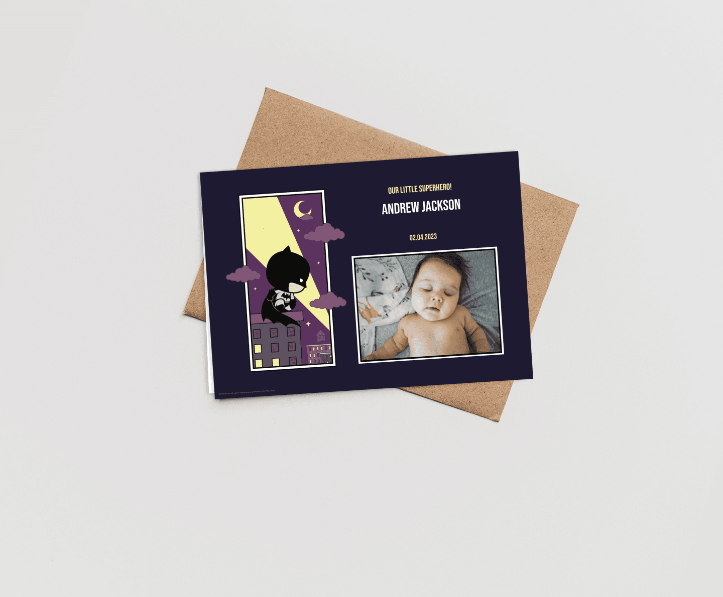 Batman™ Baby Bat Night Card