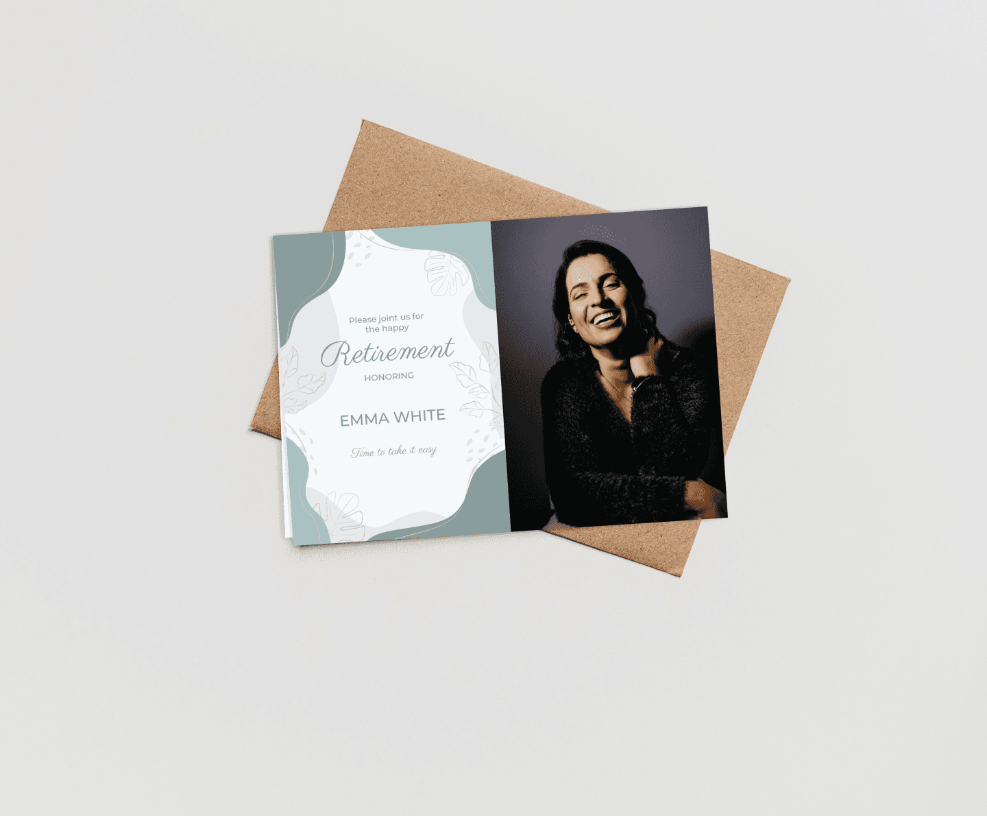 Blue Retirement Card