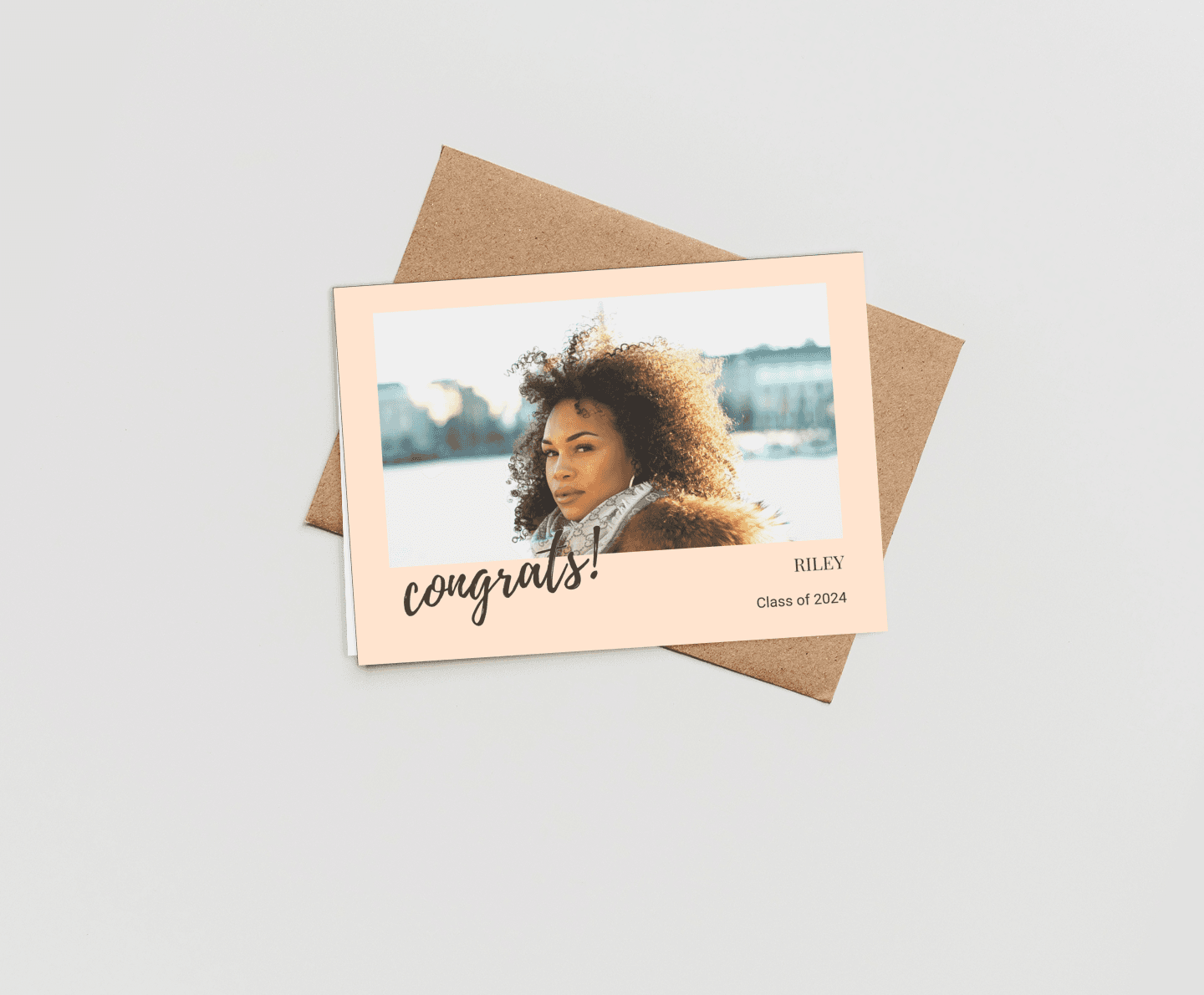 Congrats Cream Card