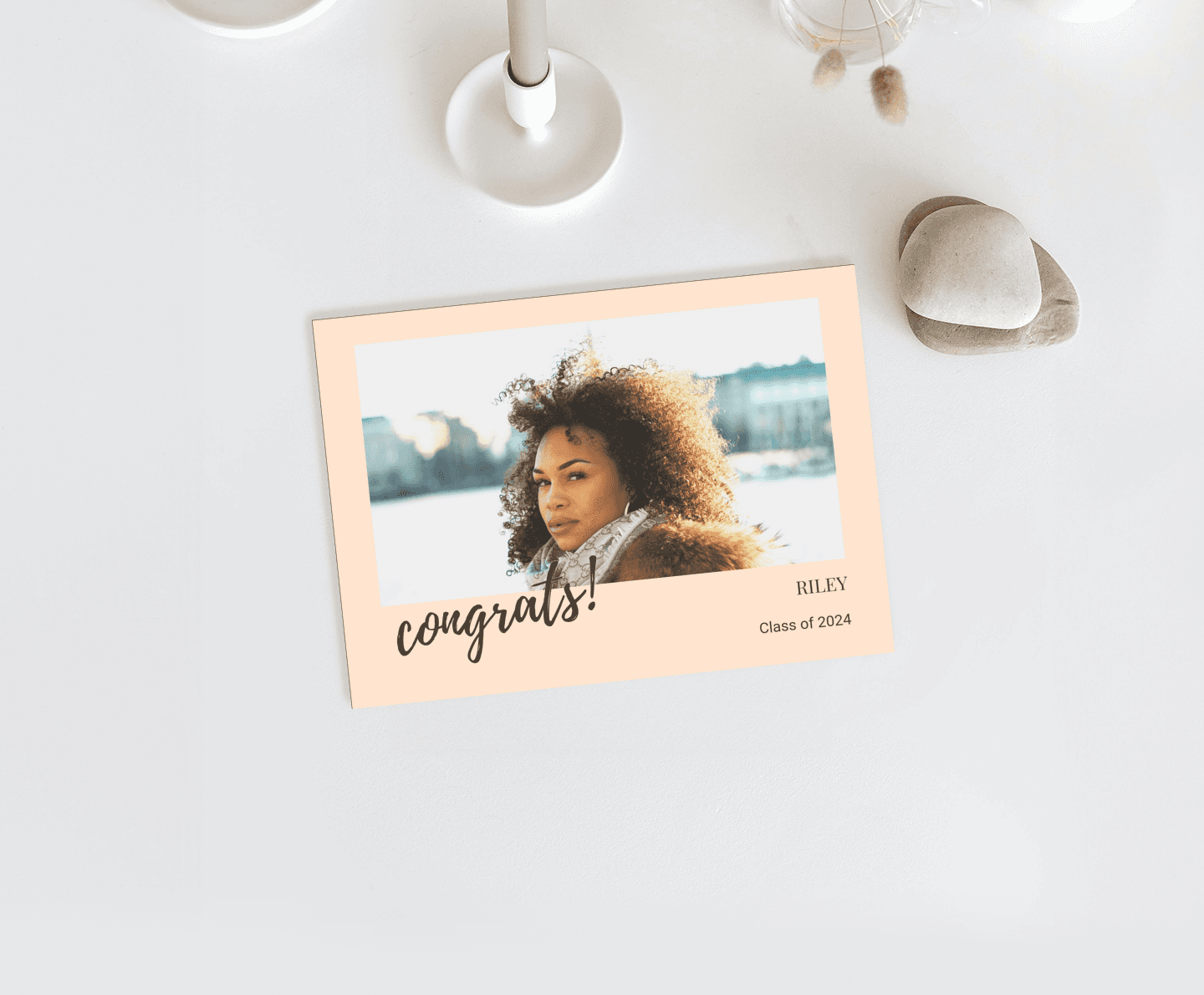 Congrats Cream Card