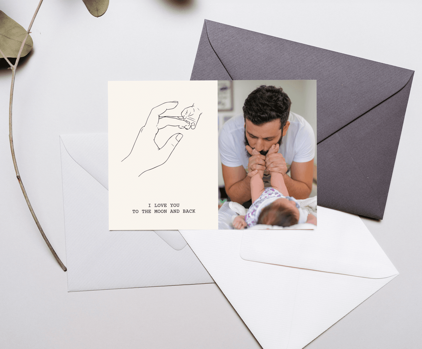Minimal Dad Card
