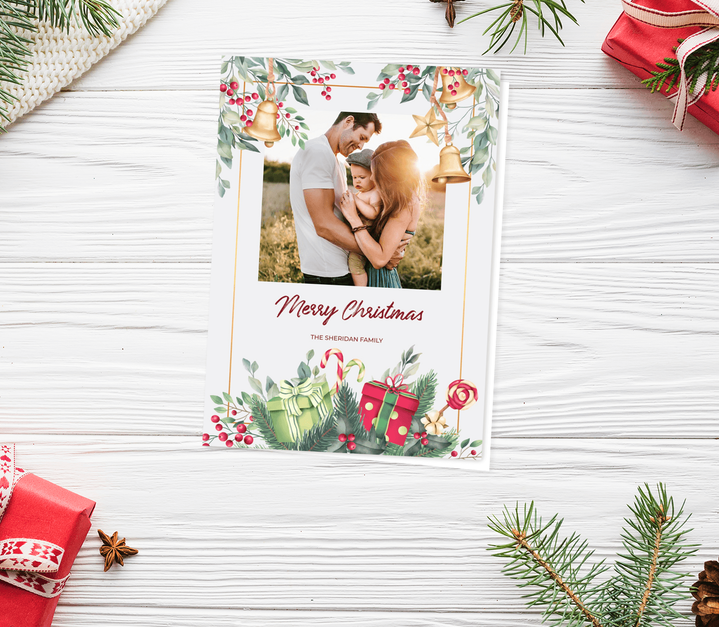 Merry Watercolor Card