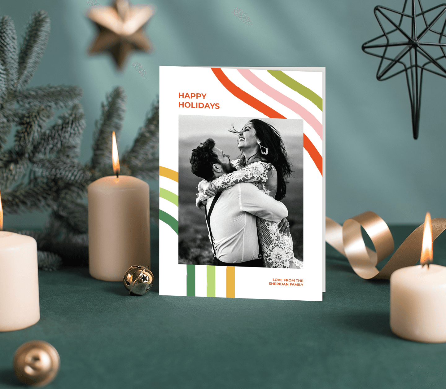 Multicolor Xmas Card