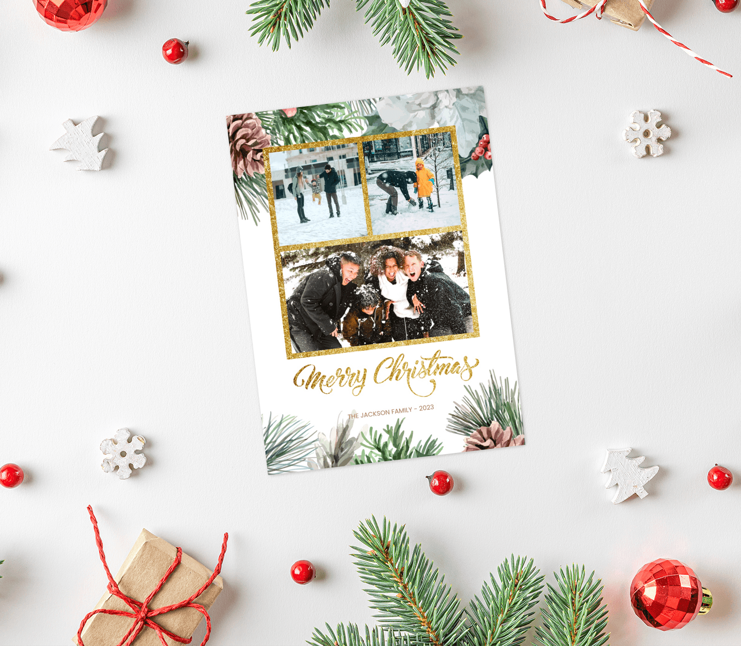 Multi gold frame Card