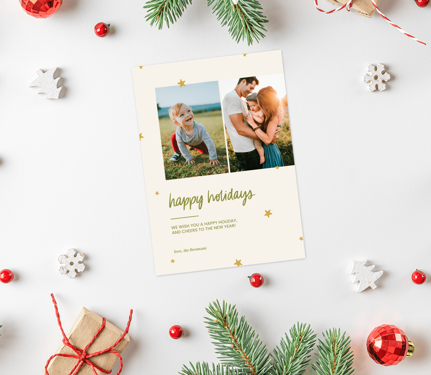 Starry Holidays Card