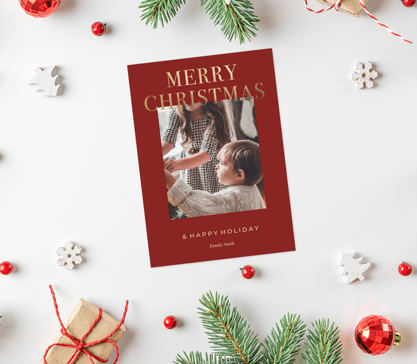 Merry Christmas Gold Card