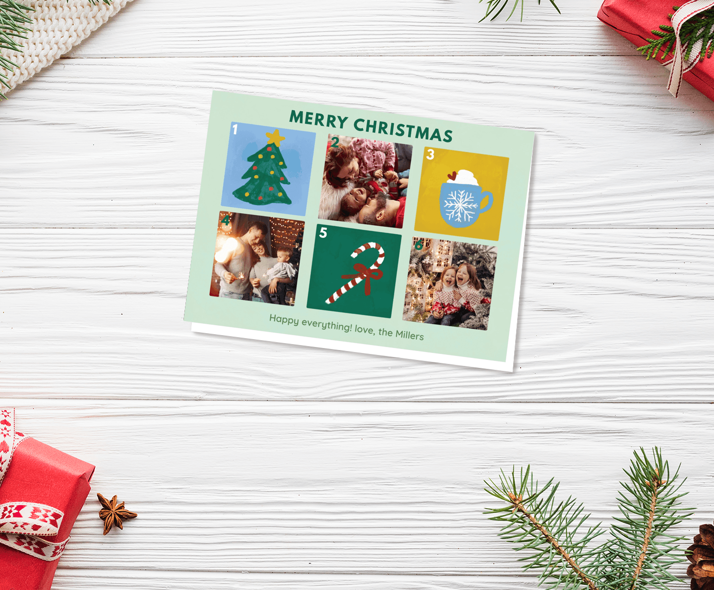Christmas postcards Card