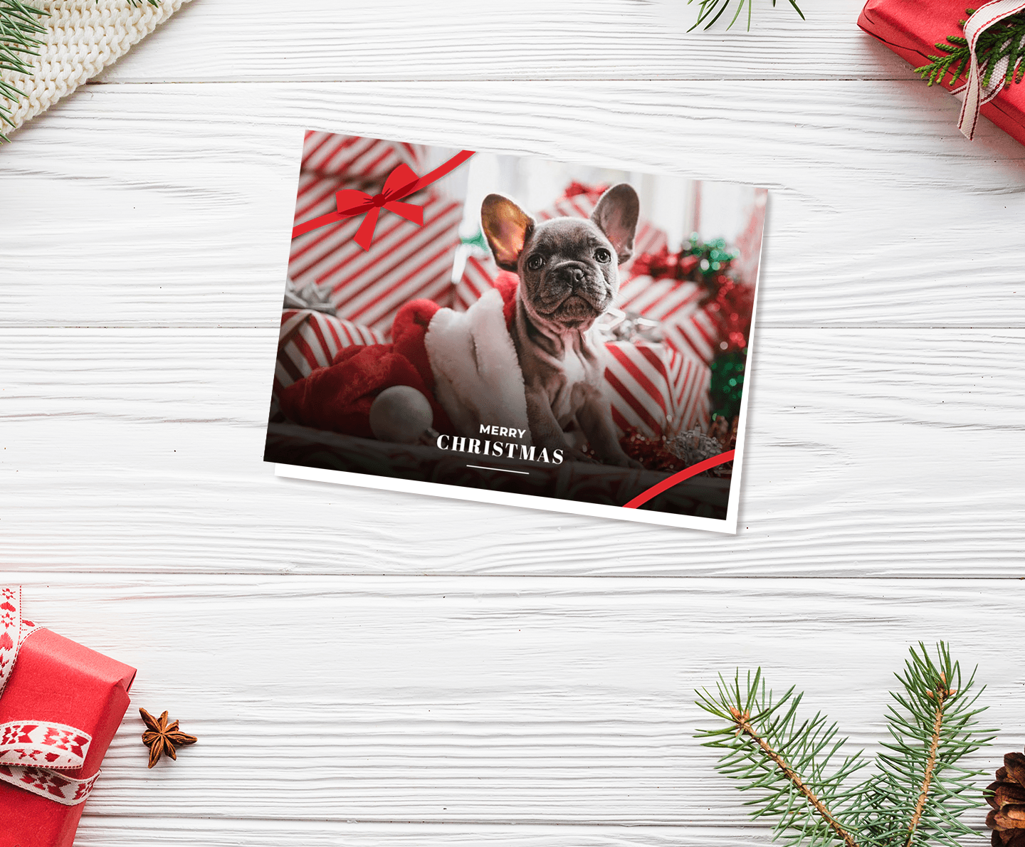 Christmas Bow Card