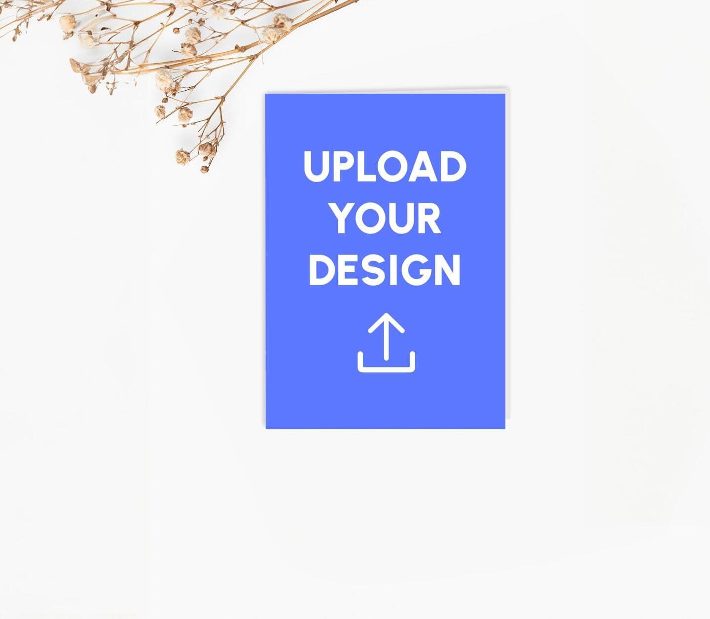 Upload Your Design Portrait Card