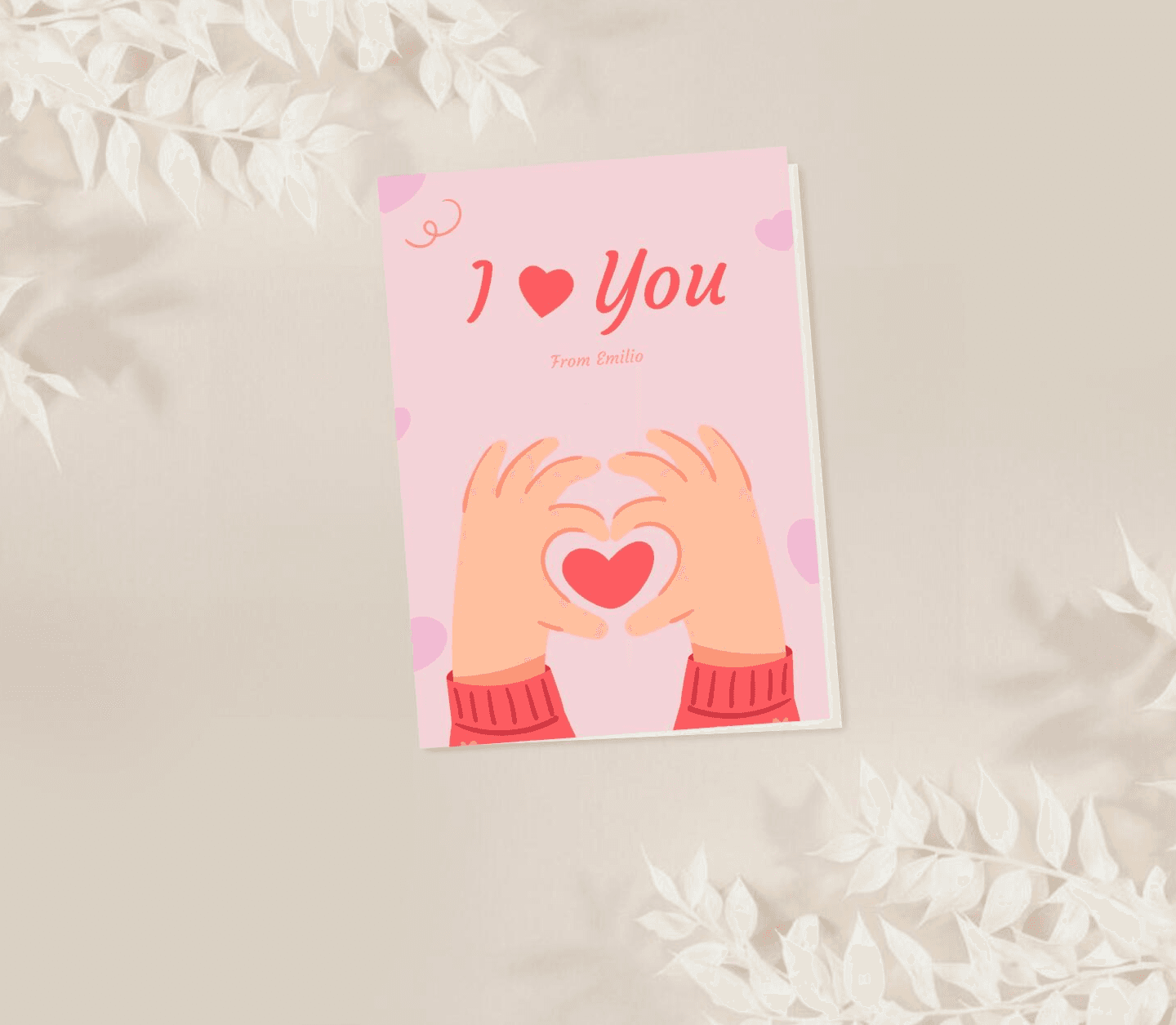 I Heart You Card