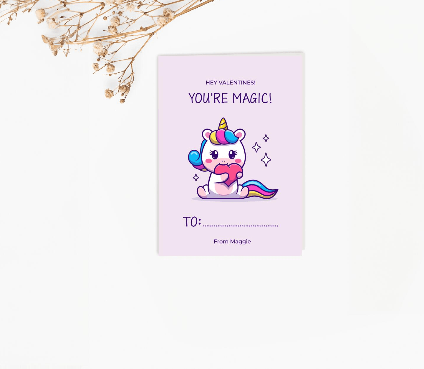 Cute Unicorn Card