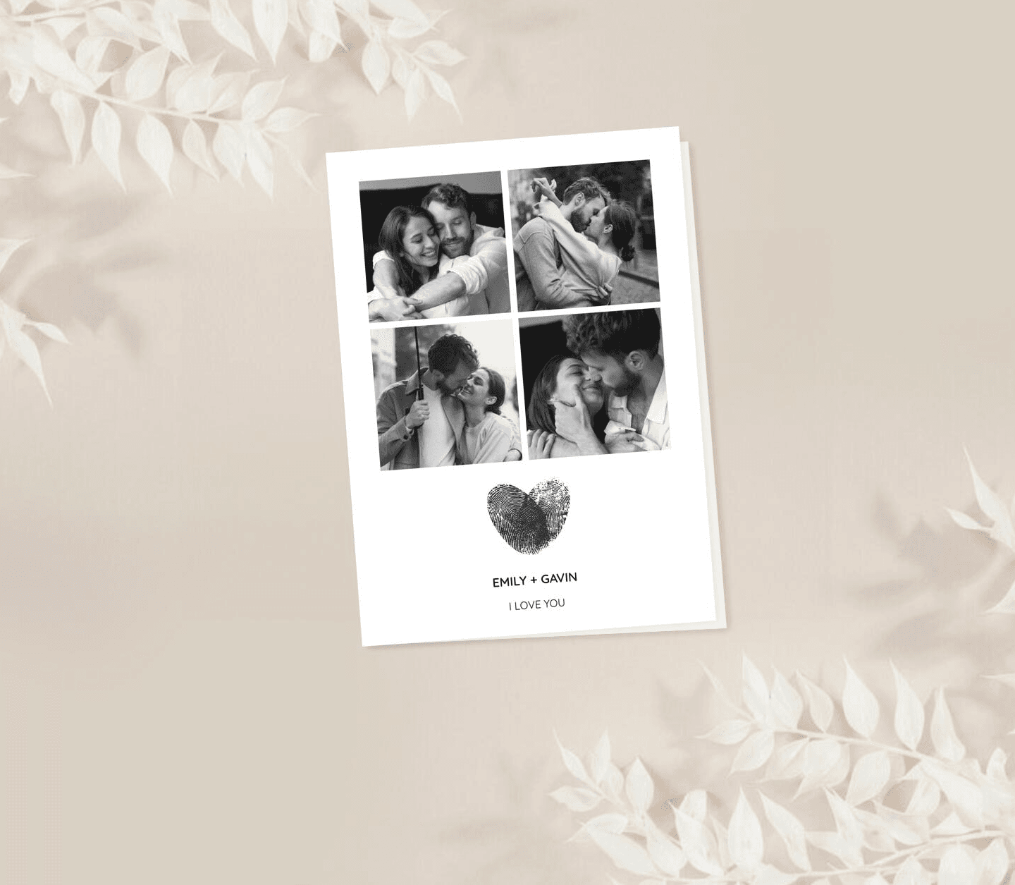 Love Finger prints Card