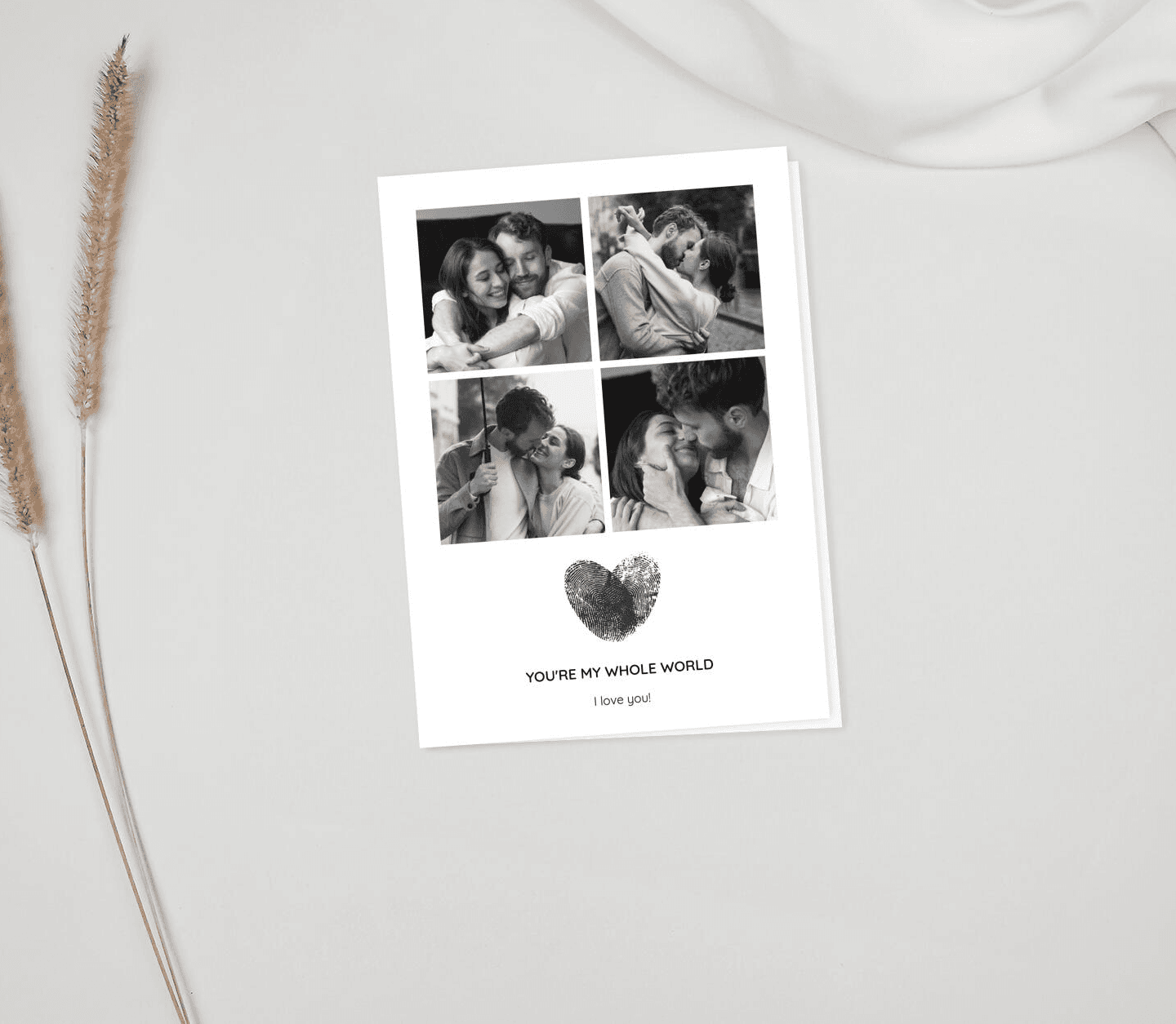 Love Finger print Card