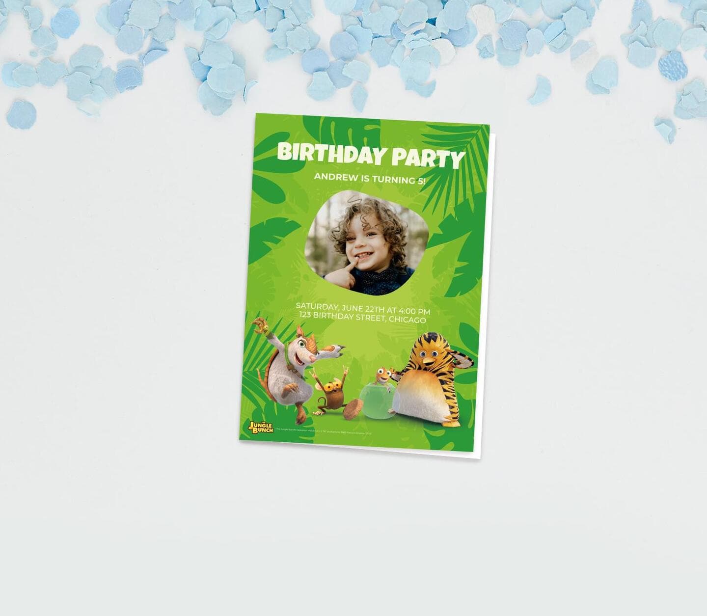 The Jungle Bunch - World Tour™ Green Birthday Card