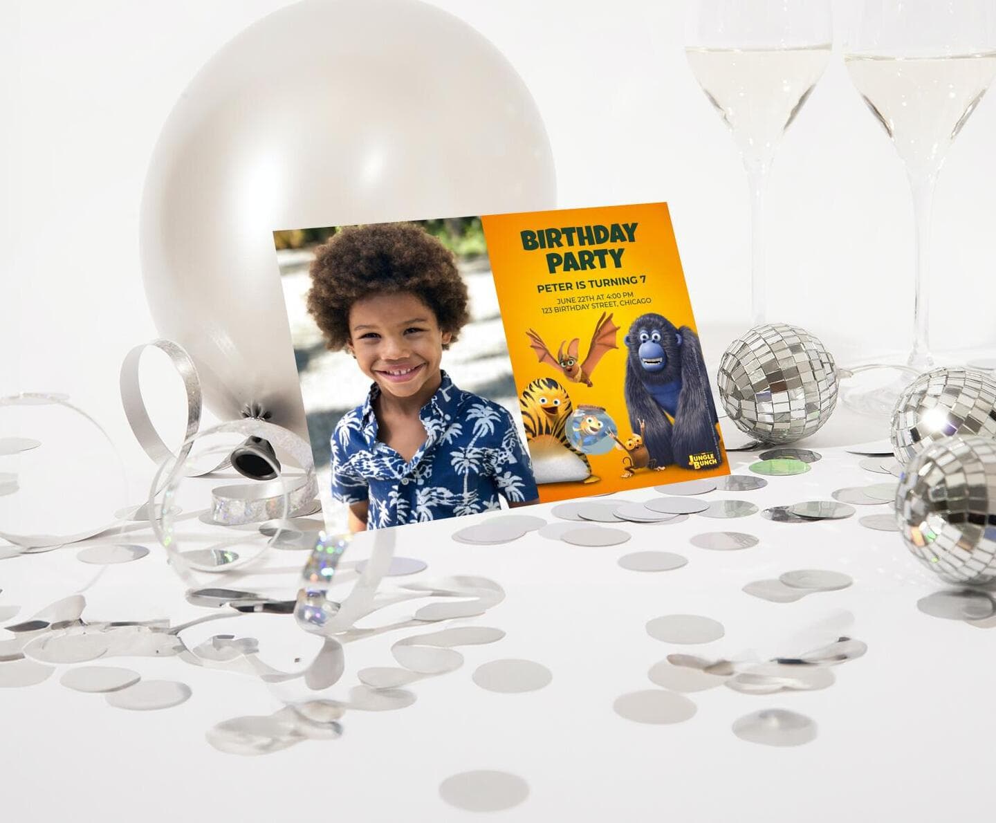 The Jungle Bunch - World Tour™ Orange Birthday Card