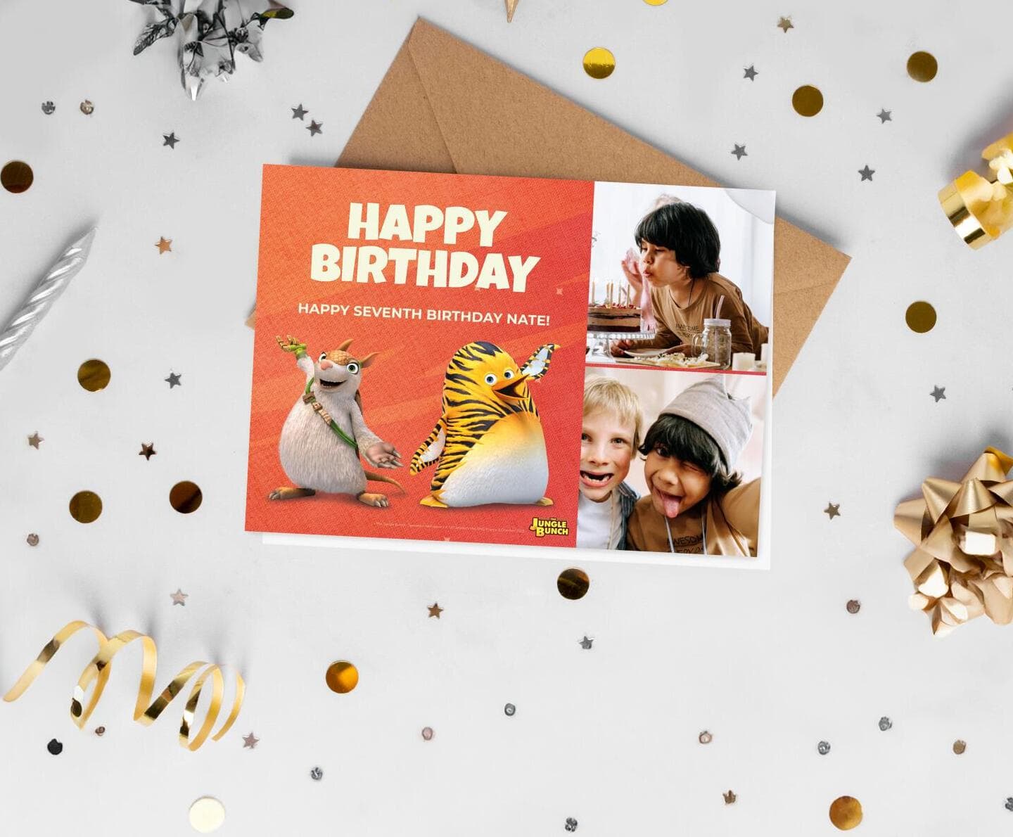 The Jungle Bunch - World Tour™ Red Birthday Card