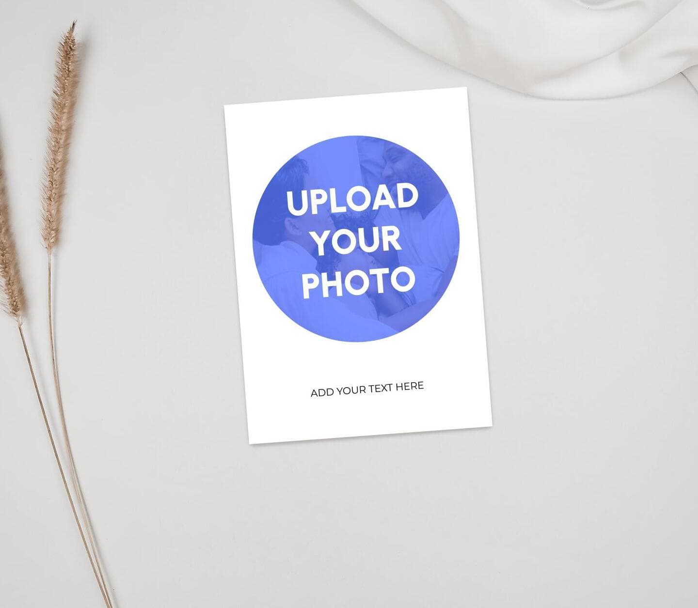 Upload Your Photo Round Card