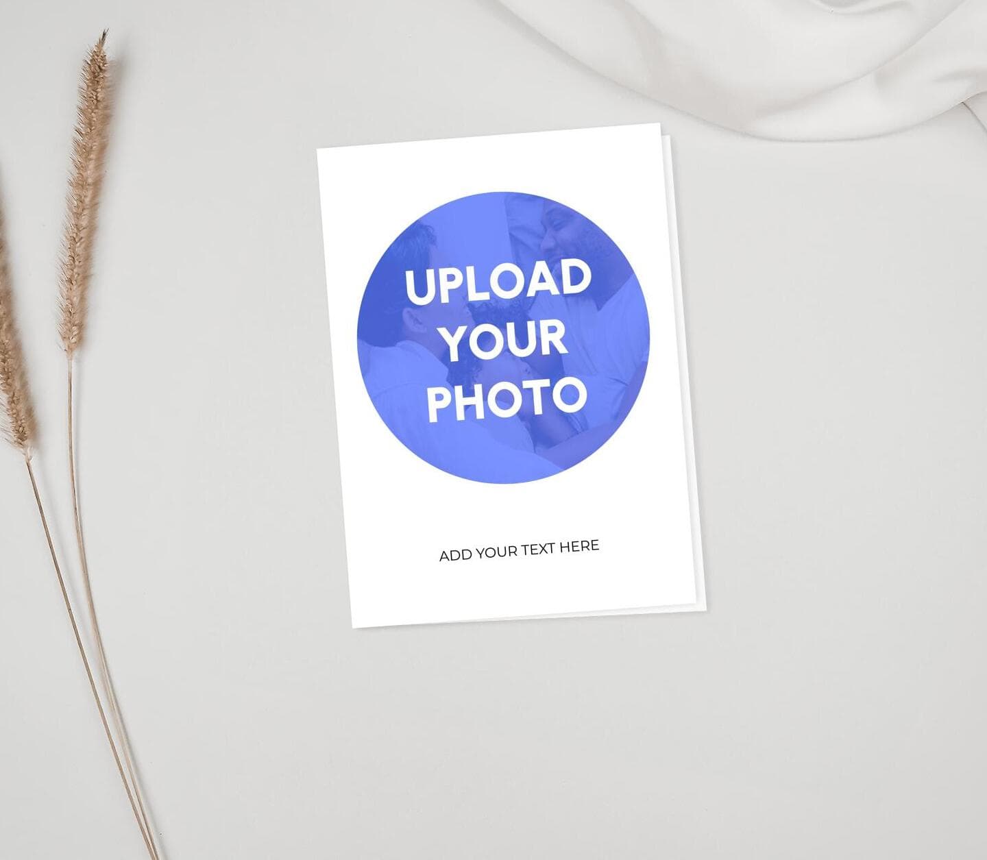 Upload Your Photo Round Card