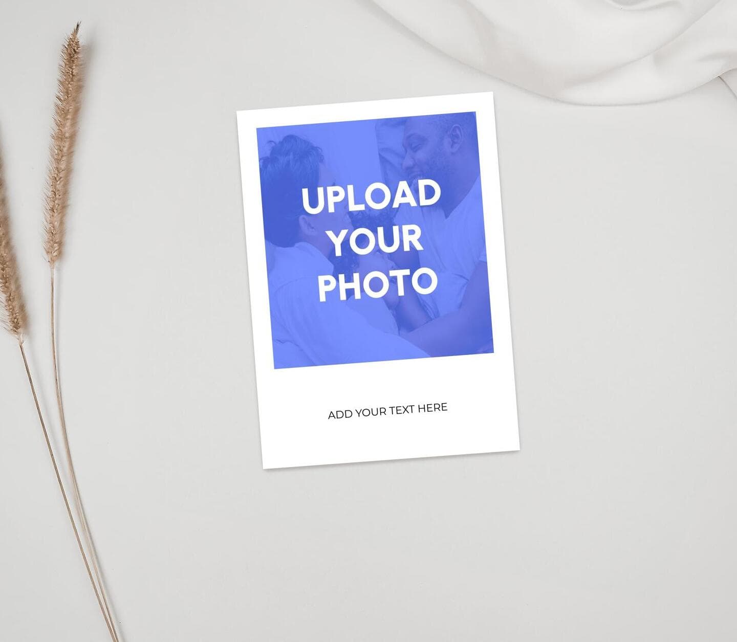 Upload Your Photo Polaroid Card