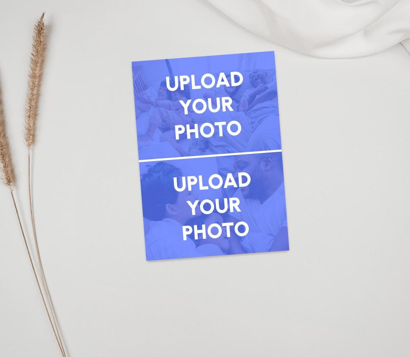 Upload Your Photos Two Portrait Card