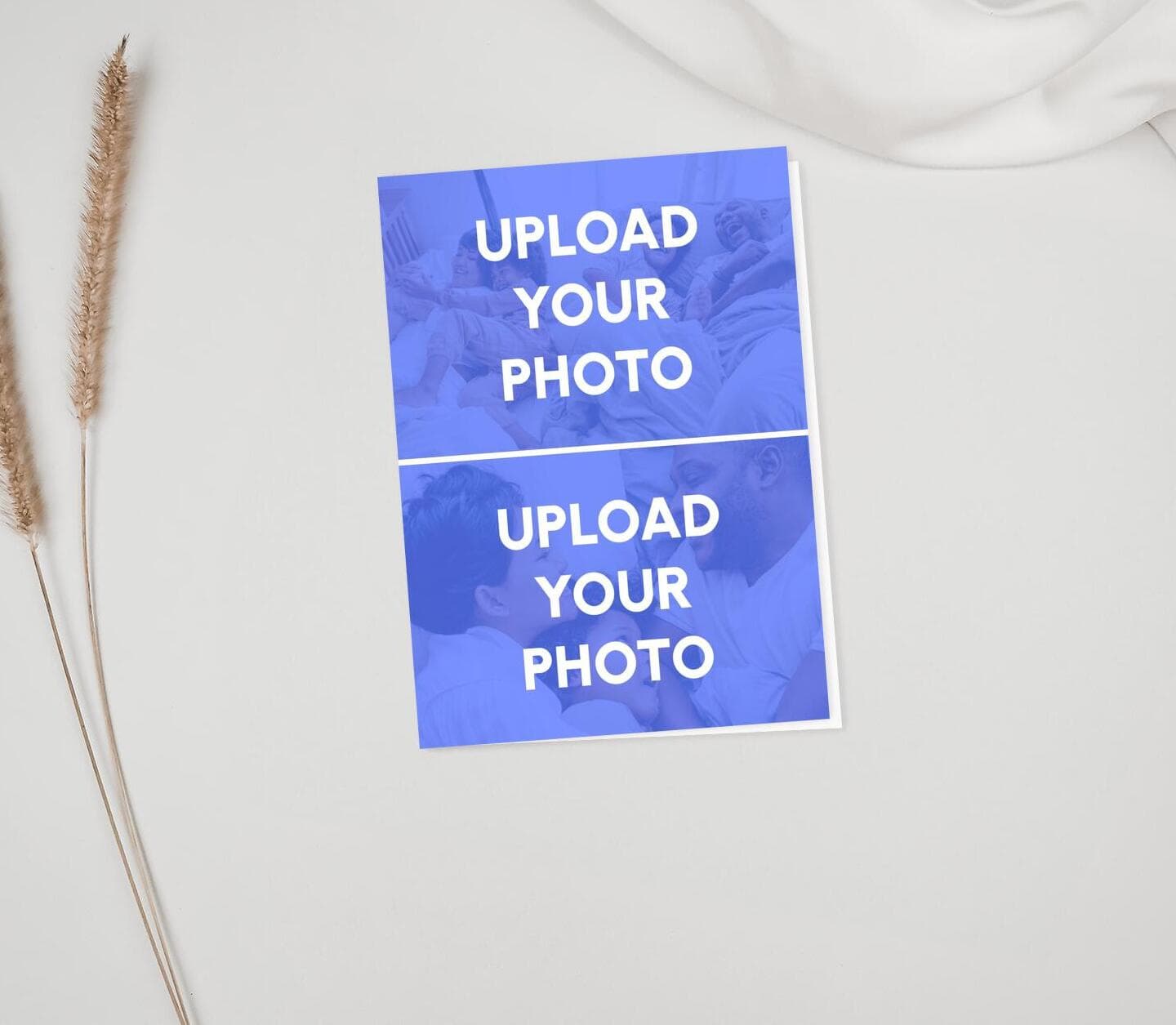 Upload Your Photos Two Portrait Card