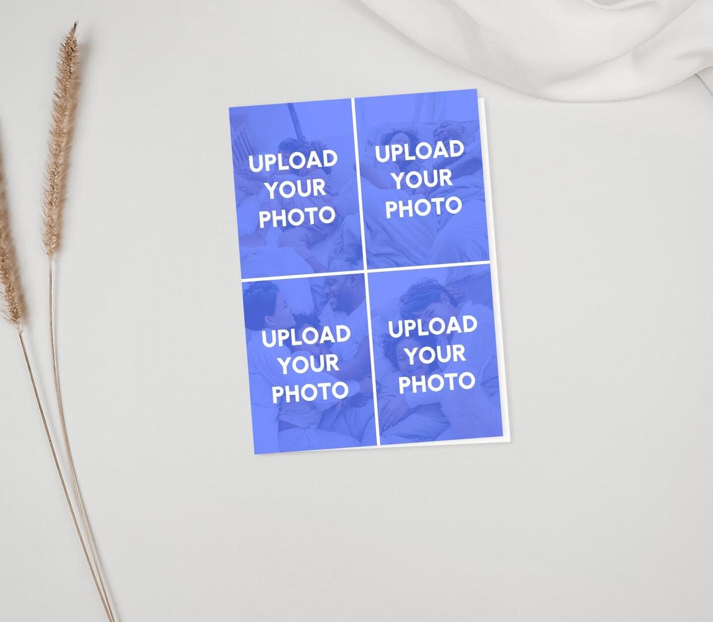 Upload Your Photos Four Portrait Card