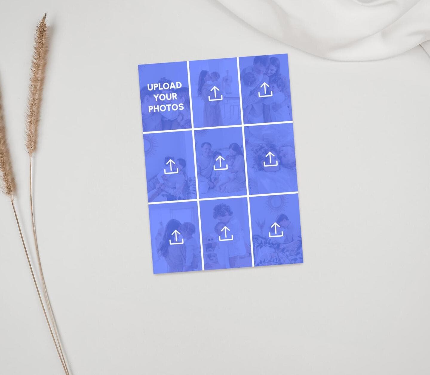 Upload Your Photos Nine Portrait Card