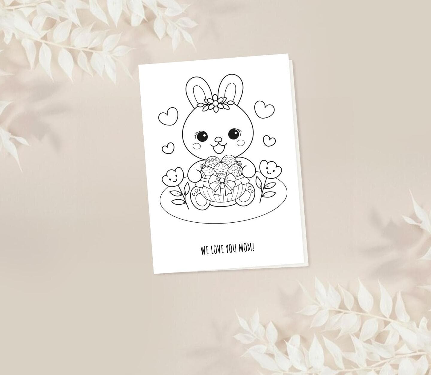 Love Easter Coloring Card
