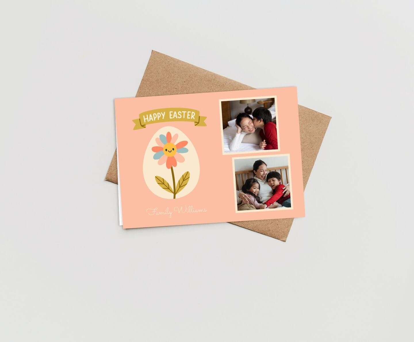 Happy Flower Easter Card