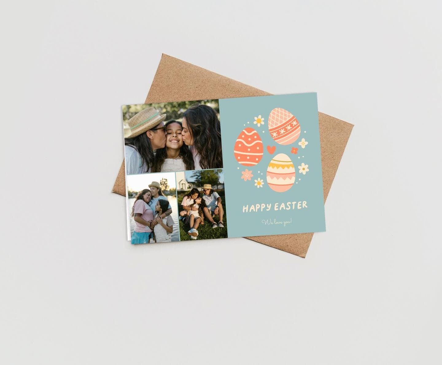 Spring Eggs Easter Card