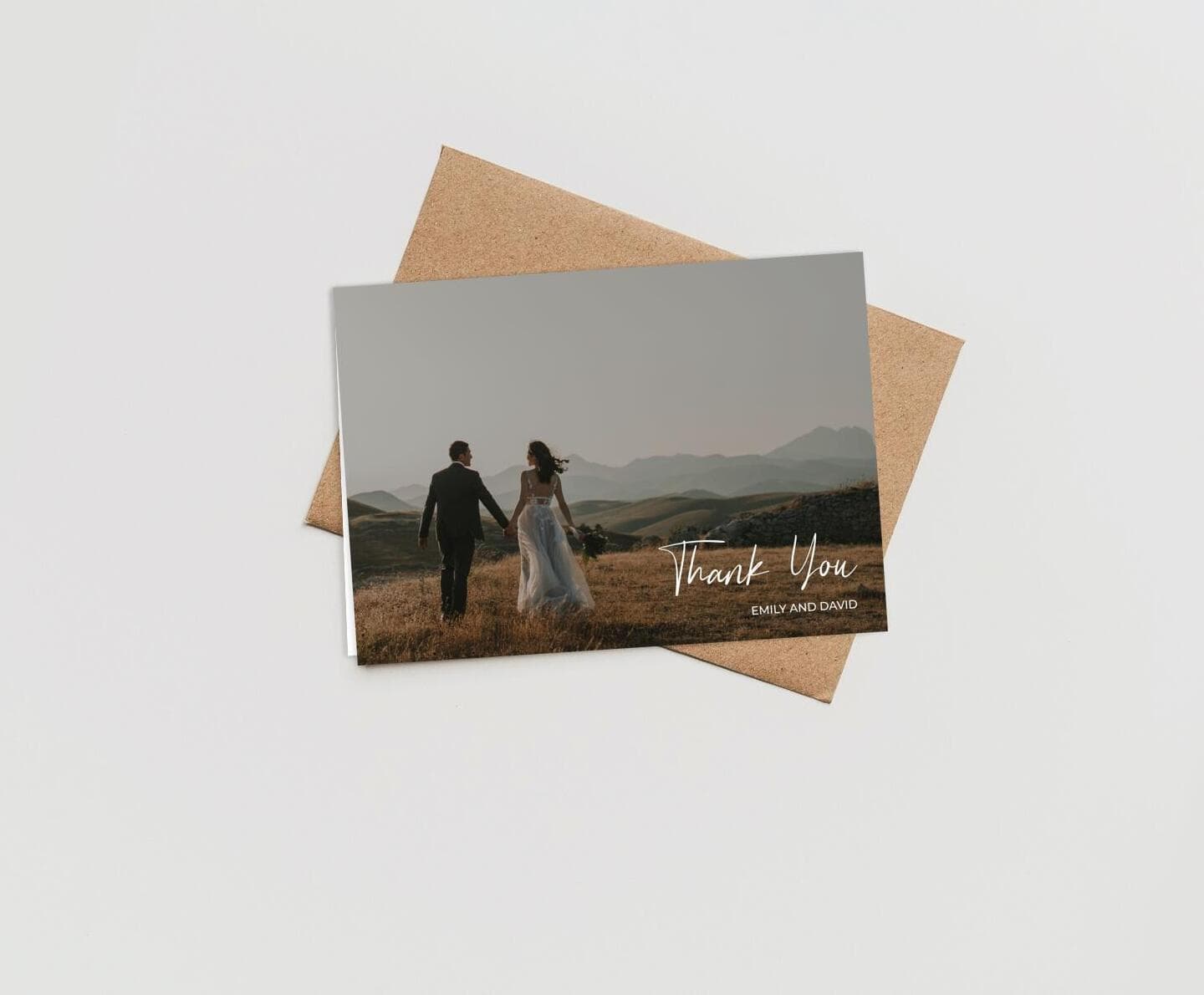 Modern Photo Thank You Card