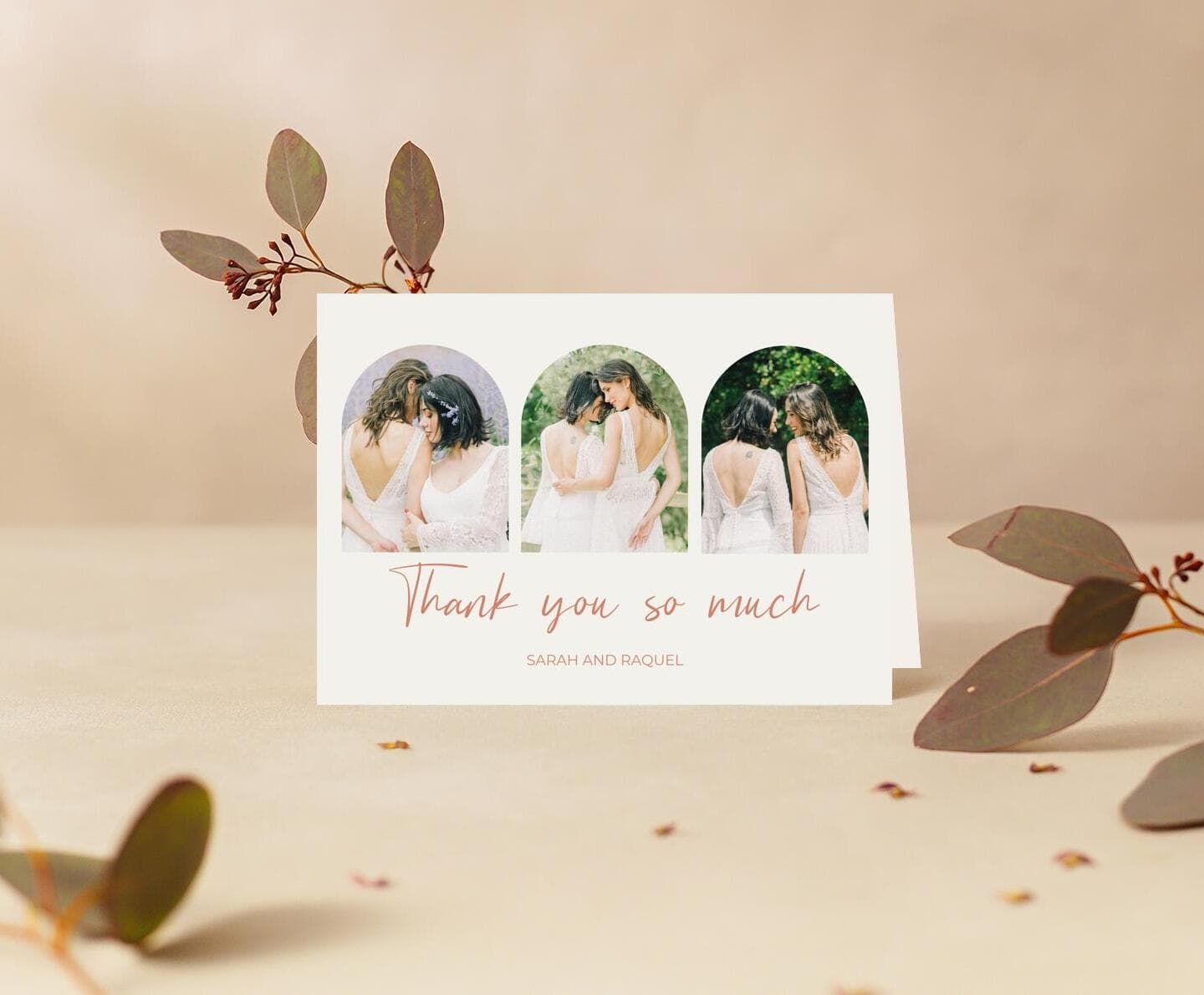 Wedding Arches Thank You Card