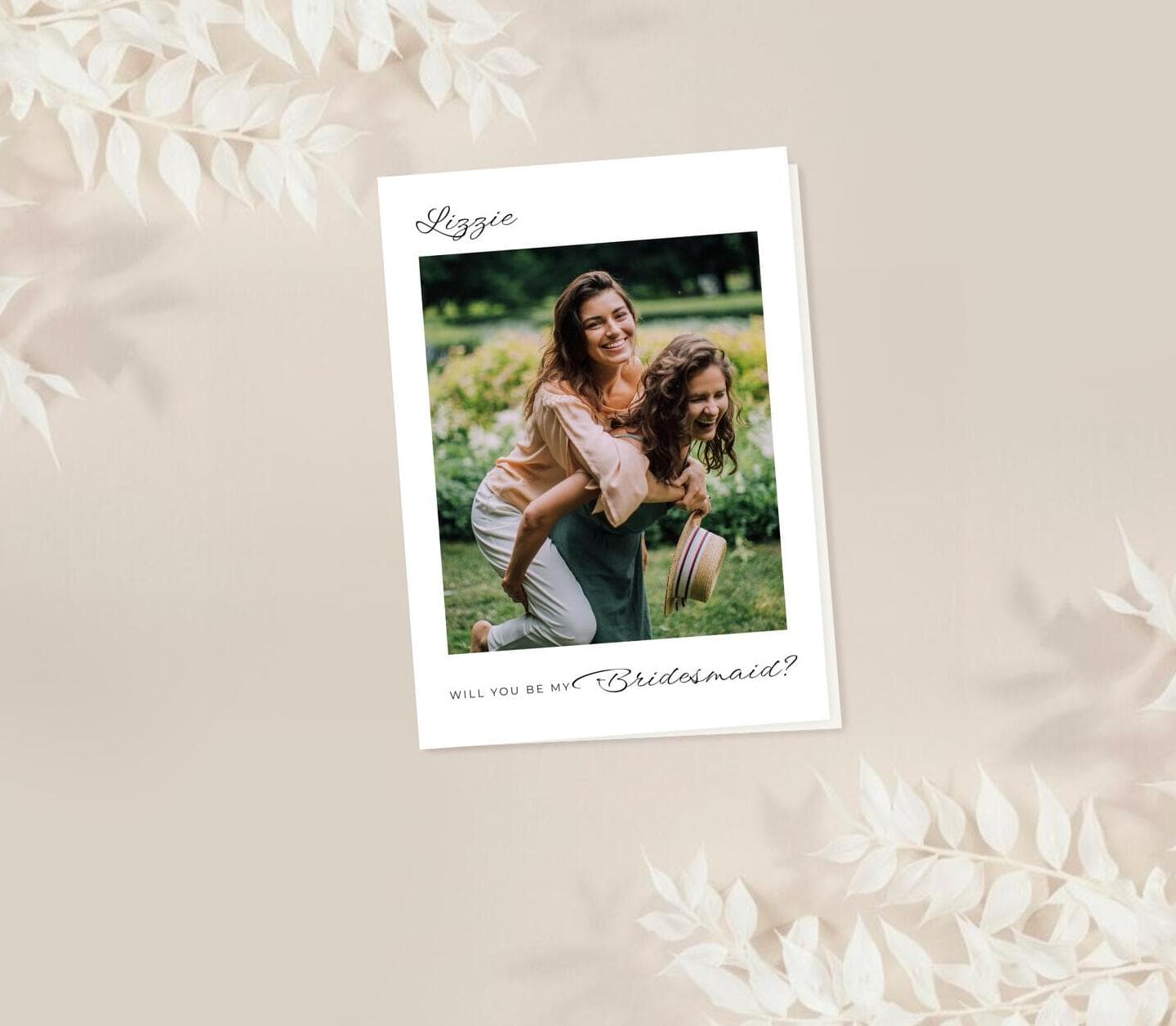 Sweet Calligraphy Bridesmaid Card