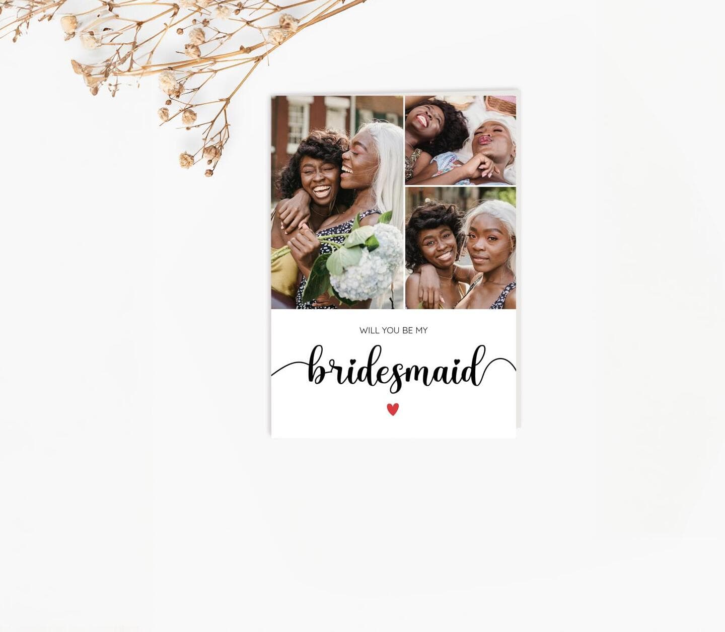 Little Heart Bridesmaid Card