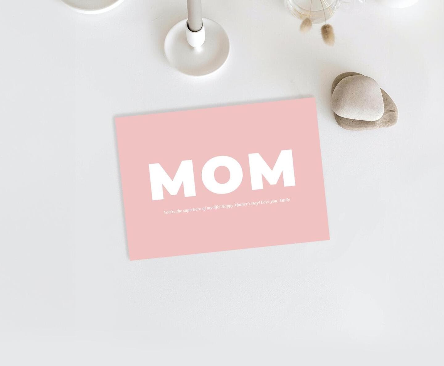 Big Letters Mom Card