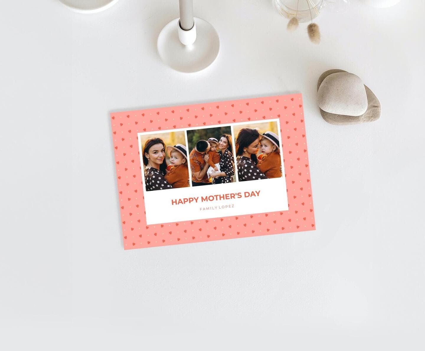 Pattern Little Hearts Card